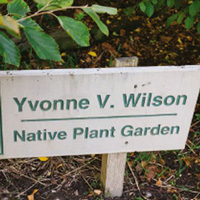 Yvonne Wilson garden sign